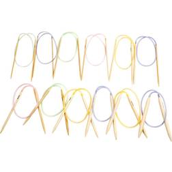 Creativ Company Circular Knitting Needle, no. 3-10, L: 60-80 cm, 12 pc/ 1 pack