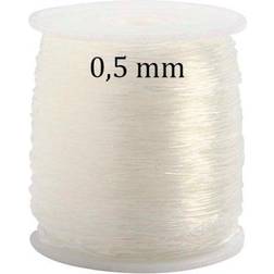 Creativ Company Elastic Beading Cord, round, thickness 0,5 mm, 100 m/ 1 roll