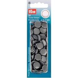 Prym Plasttryckknappar Color snaps Ø12,4 mm Silver Grå 30st