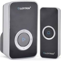 Lloytron MIP3 B7531BK Doorbell Chime Black, Black