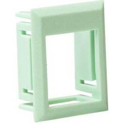 Leviton Montage ramme grøn for udtag til Leviton keystone konnekter