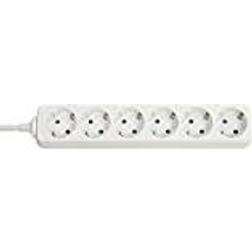 Lindy 73102, 6 AC stikkontakt(er) Indendørs, Type F, Hvid, 3500 W, -4 40 °C