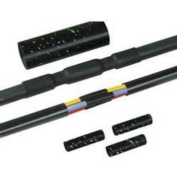 HellermannTyton 380-04013 LVK-C-5x1,5-6 PO-X BK Heatshrink with screw connectors Cable Ø range: 12 48 mm Content: 1 Set