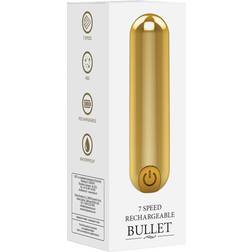 Shots Toys 7 Speed Rechargeable Bullet, Gold, 31 g