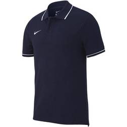 NIKE Youth Boys Polo Team Club 19 SS - Obsidian/White (AJ1502-451)