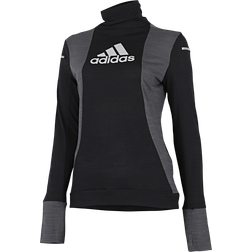 adidas Glam Blocked Long-Sleeve Top Women - Black/Grey Six