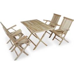 vidaXL 44686 Matgrupp, 1 Bord inkl. 4 Stolar