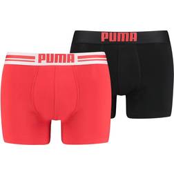 Puma Placed Logo Boxers 2-pack - Red/Black