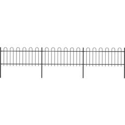 vidaXL Garden Fence with Hoop Top 510x130cm