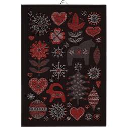 Ekelund Julnatt Kökshandduk Black/Red/Green (50x35cm)