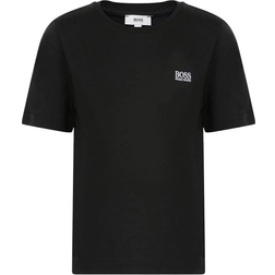 HUGO BOSS Short-sleeved Cotton T-shirt - Black (J25P14-09B)