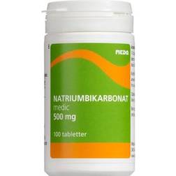 Meda Natriumbicarbonat 500mg 100 stk