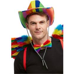 Vegaoo Cowboyhat Regnbuefarvet