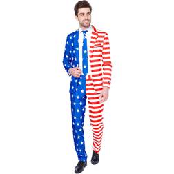 OppoSuits Kostume Mr. USA Flag mand Suitmeister S (46)