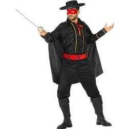 BigBuy Carnival Déguisement homme zorro bandit masqué