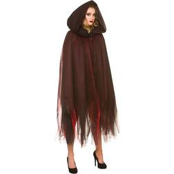 Wicked Costumes Adult Ladies Deep Red Deluxe Layered Hooded Cape