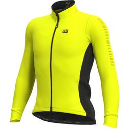 Ale Solid Fondo Long Sleeve Jersey Men - Fluro Yellow