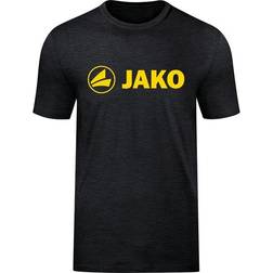 JAKO Promo T-shirt Unisex - Black Melange/Citro