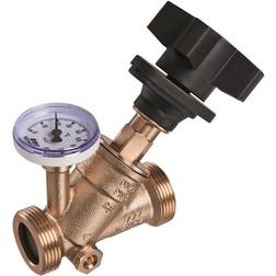 Kemper Multi-fix-plus Cirkulations- Og Reguleringsventil Nippel/nippel 3/4" Rødgods