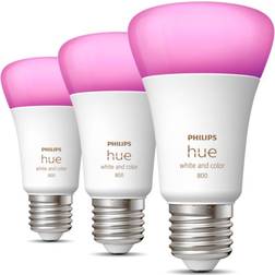 Philips Hue 3 bombillas e27 6,5w white and colour ambiance 929002489603 32838900