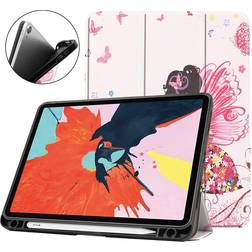 MTK Apple iPad Air (2020) Slim fit tri-fold fodral Beautiful Girl