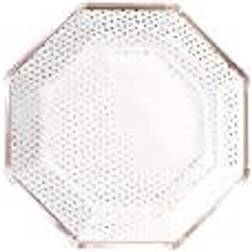 Ginger Ray Spotty Plates, Pack of 8