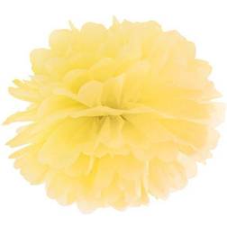 PartyDeco Pompon Di Carta Velina 25 cm Giallo