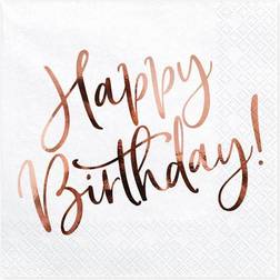 PartyDeco Tovaglioli Happy 20x 33 x 33 cm