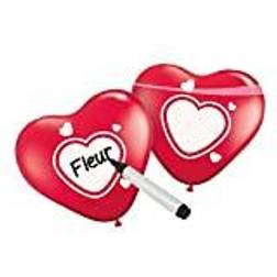 Folat Writable Balloons Heart, 6pcs