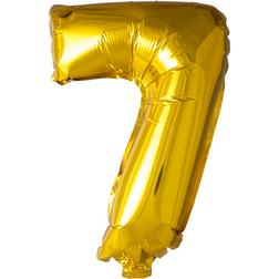 Globos Folie Siffror ballong i GULD 41 cm 7