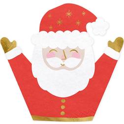 PartyDeco Paper Napkins Santa Claus 20-pack