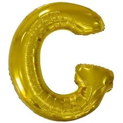 Amscan 9909582 9909582-Gold Letter G SuperShape Foil Balloon-44, Gold