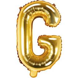 PartyDeco Letter Balloons 'G' 35 cm Gold