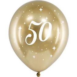 PartyDeco Balloner 50 År Guld