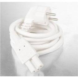 E:zo Nq Power C15 Strømkabel, 1,8m, Hvid Ledning