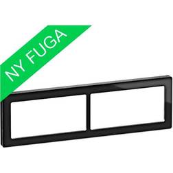 Schneider Electric Fuga Pure designramme glas 2x2M sort