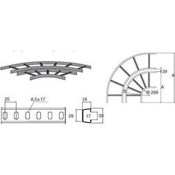 Wibe 90 bend 15-300 internal pre-galvanized