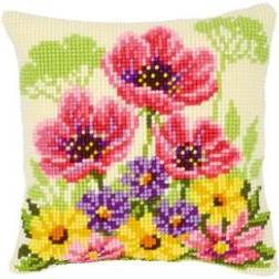 Vervaco Broderikit Kudde Blomstrande