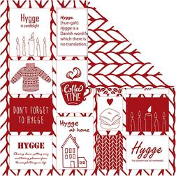 Designpapir, hygge og strik, 30,5x30,5 cm, 180 g, 5 ark/ 1 pk