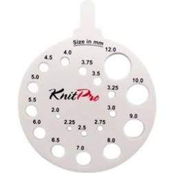 Knitpro Pindemåler RÅHVID (2-12mm)