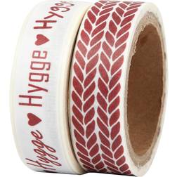 Masking Tape bredde 15 mm hygge og strik 2 x 5 meter