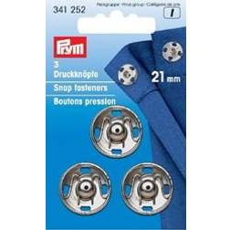 Prym tryckknappar 21 mm Silverfärgad