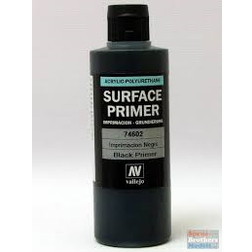 Vallejo Primer Acrylic-Polyurethane 200Ml. Black