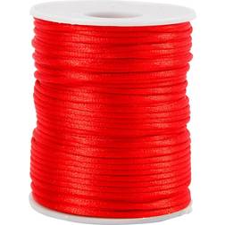 Creativ Company Satin Cord, thickness 2 mm, red, 50 m/ 1 roll