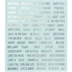 Creativ Company Stickers, 10x11,5 cm, turquoise, 4 pc/ 1 pack