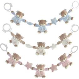 Dkd Home Decor Bamse DKD Home Decor Hvid Polyester Celestial Lyserød (3 pcs) (63 x 6 x 9 cm)