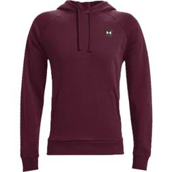Under Armour Men's Rival Fleece Hoodie - Dark Maroon/Onyx White