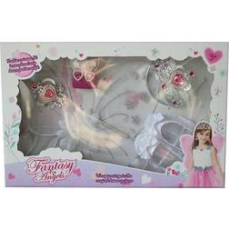 Fantasy Fé-set Vingar Tiara och Skor