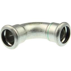 VSH bøjning 90° muffe/muffe 54 mm syrefast