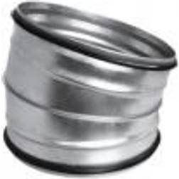 Bøjning 15° Ø125 mm Nippel/Nippel